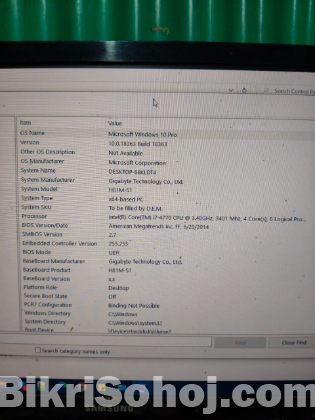 i5 6th Gen/gigabyte 110m Ram 8GB Sell